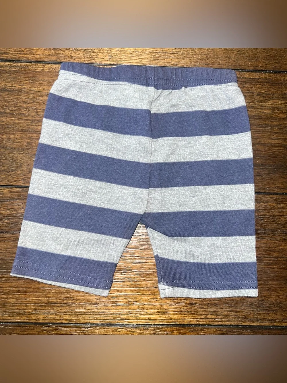 Carter's Navy and Gray Striped Stretch Shorts